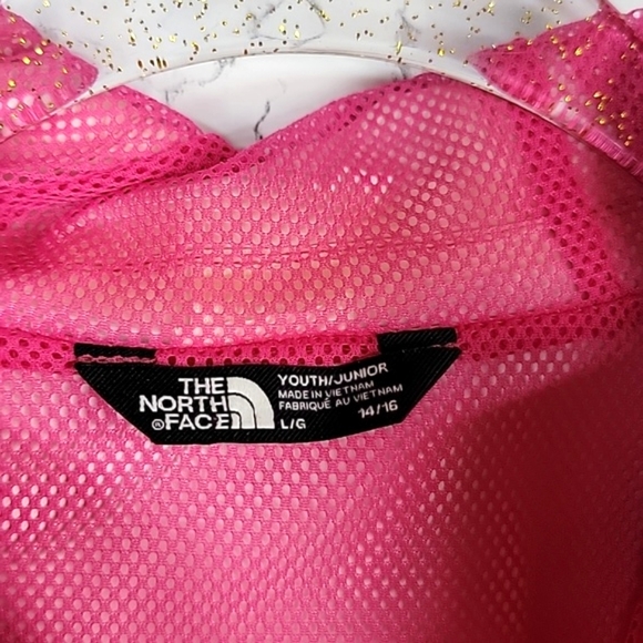 The Northface Girls Dryvent Hooded ZipUp Jacket Pink Size 14/16 Large - Picture 10 of 15